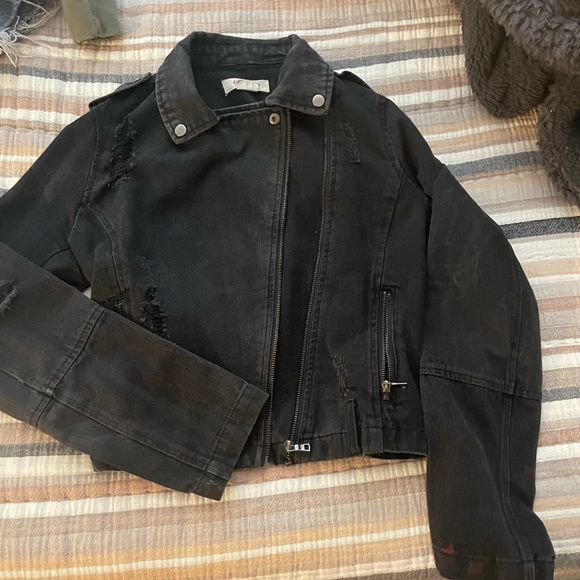 Cute Black Denim Jacket #denimjacket - Picture 4 of 4